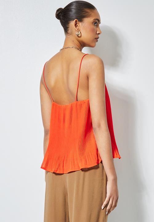 Superbalist - Pleated cami - orange