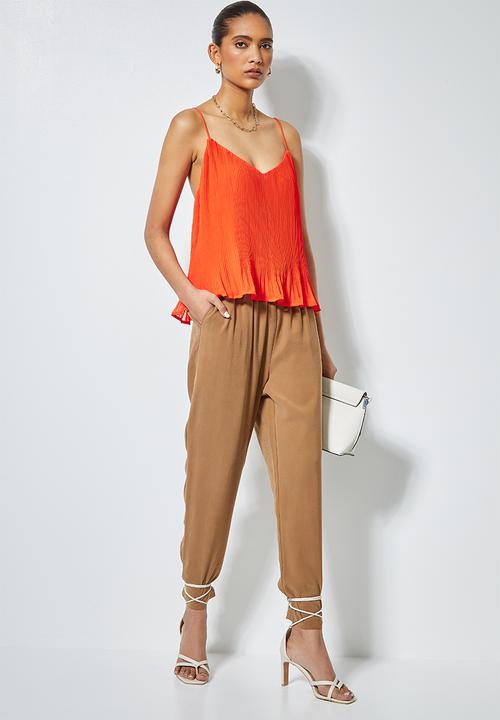 Superbalist - Pleated cami - orange