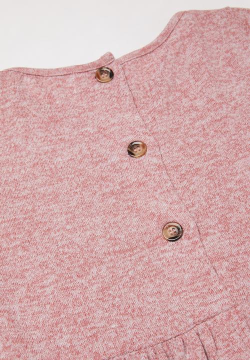 Superbalist - Back button detail dress - pink