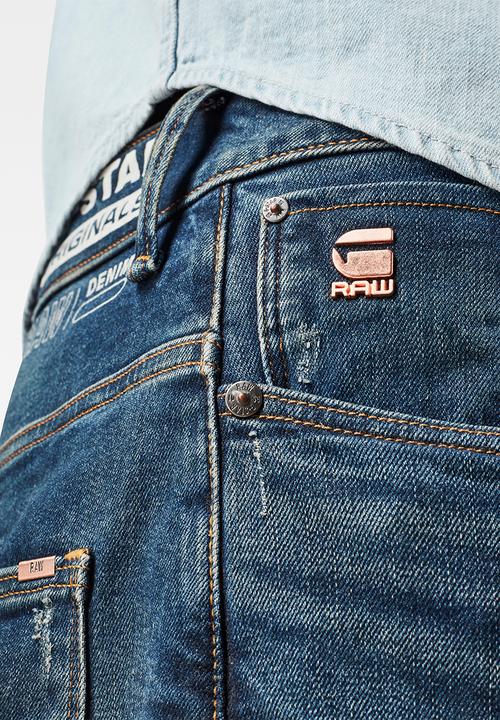 G-STAR - Arc 3d slim wokkie aw-elto pure stretch denim - antic faded baum blue