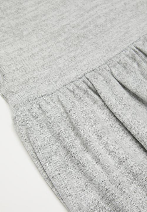 Superbalist - Back button detail dress - grey