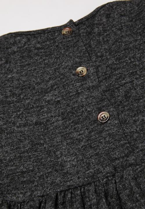 Superbalist - Back button detail dress - charcoal