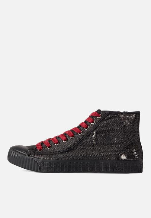 G-STAR - Rovulc 50 years denim mid womens sneaker - black