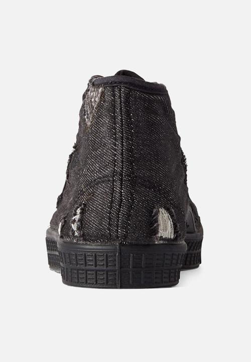 G-STAR - Rovulc 50 years denim mid womens sneaker - black