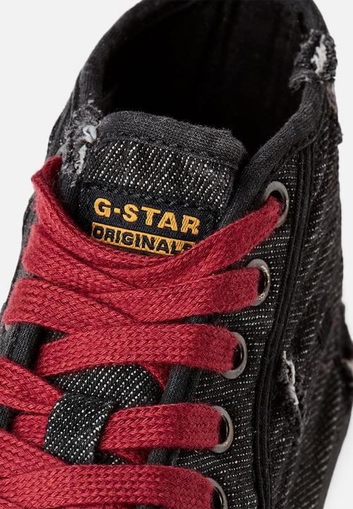 G-STAR - Rovulc 50 years denim mid womens sneaker - black