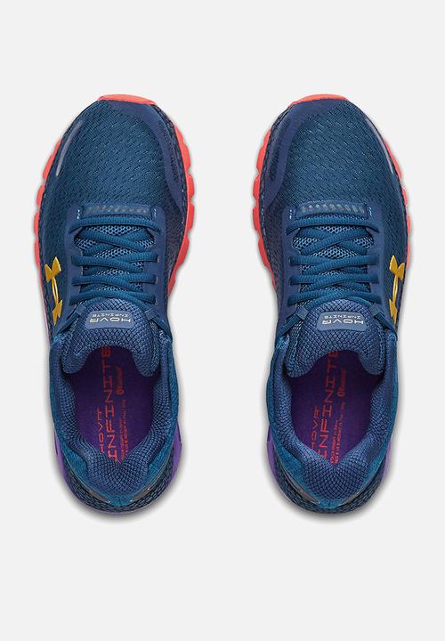 Under Armour - Ua hovr infinite 2 - blackout navy / purple pop / metallic gold luster