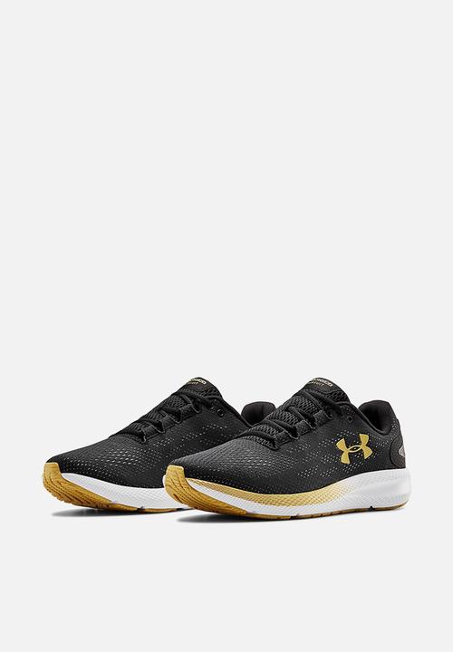 Under Armour - Ua charged pursuit 2 - black / white / metallic gold luster