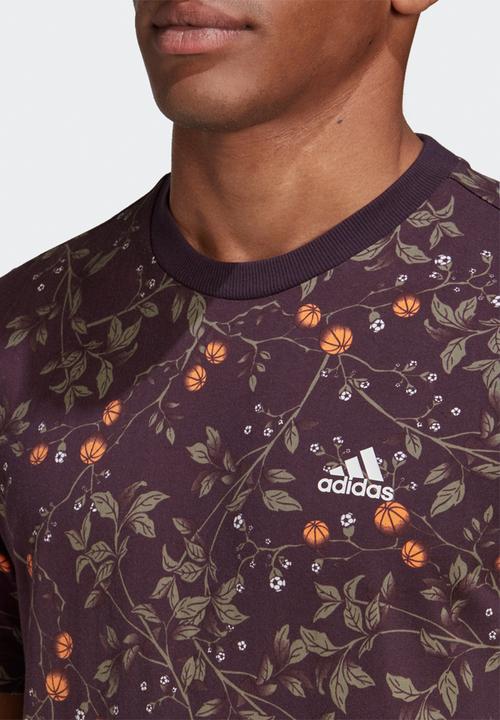 adidas Performance - Must have gfx short sleeve tee - purple