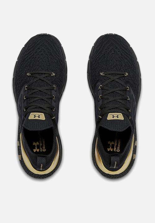 Under Armour - Ua hovr phantom 2 mtlc - black / black / metallic gold luster