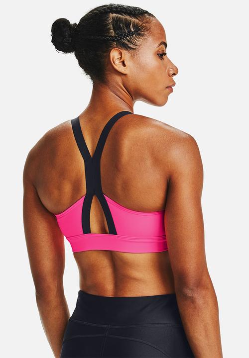 Under Armour - Armour mid impact graphic bra - pink