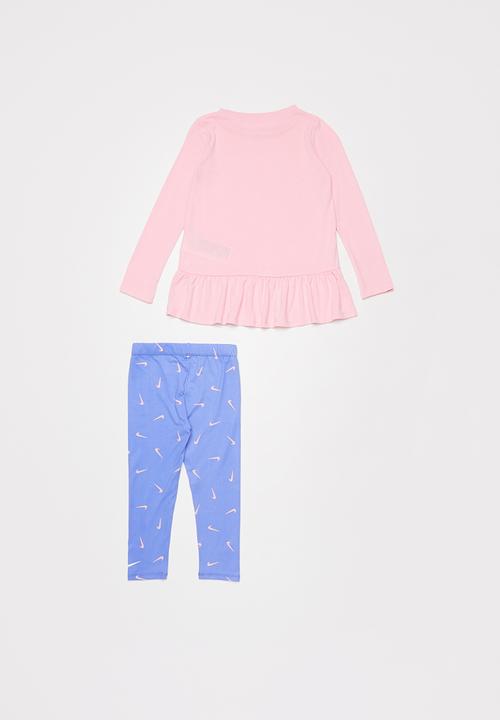 Nike - Nike swooshfetti legging set - pink & purple