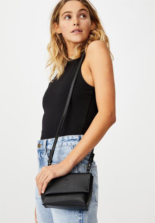 Rubi - Whit cross body bag - black