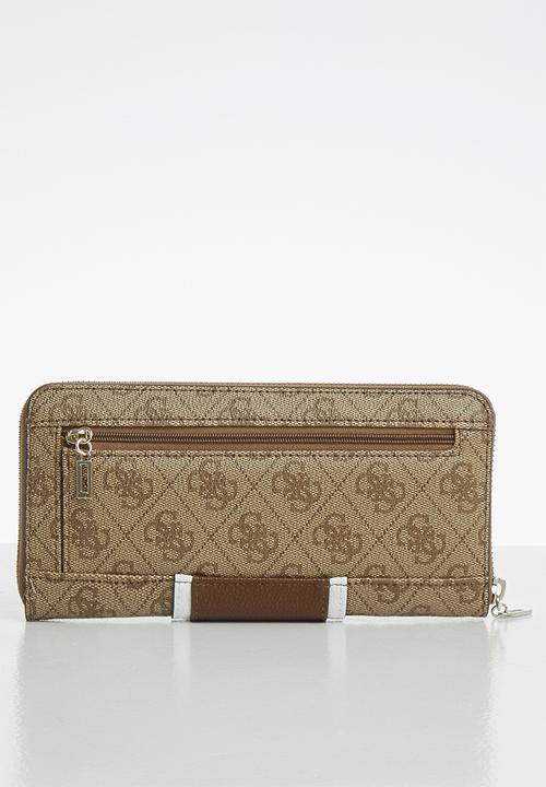 GUESS - Cathleen large zip around - brown