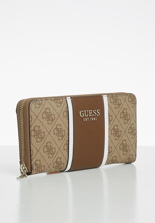 GUESS - Cathleen large zip around - brown
