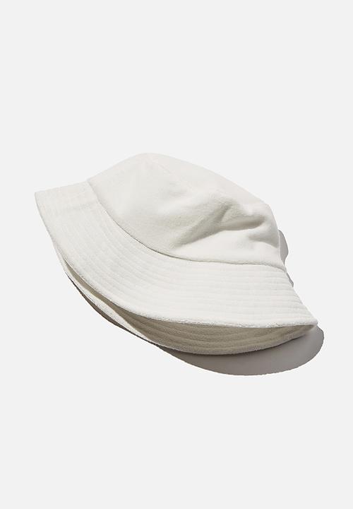 Rubi - Bianca bucket hat - white terry