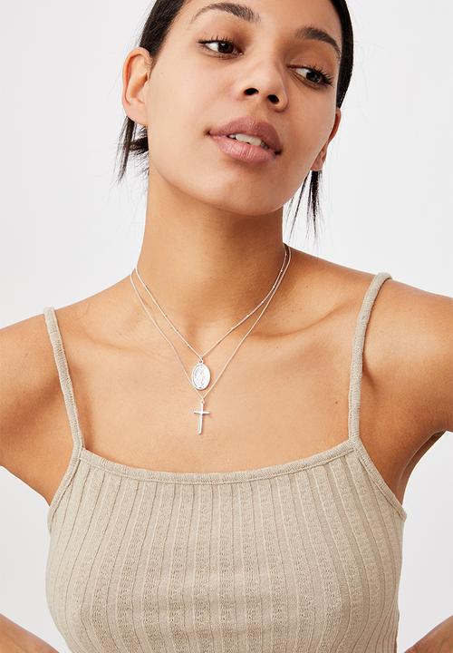 Rubi - Luxe layers multi necklace - silver saint