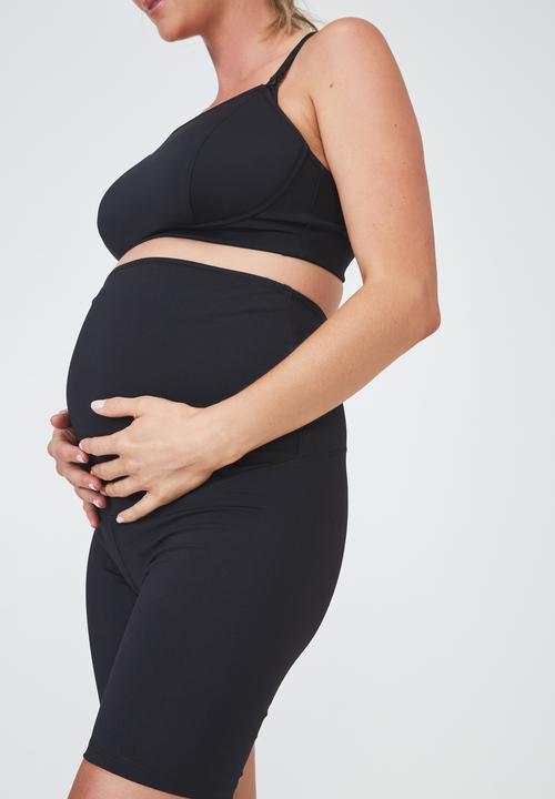 Cotton On - Maternity bike short - black
