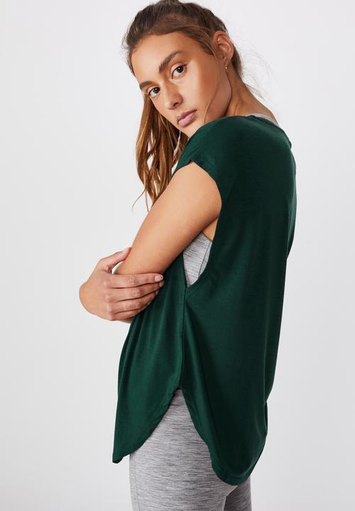 Cotton On - Active scoop hem tee - june bug