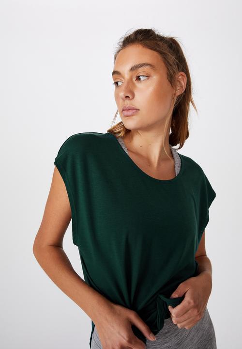 Cotton On - Active scoop hem tee - june bug