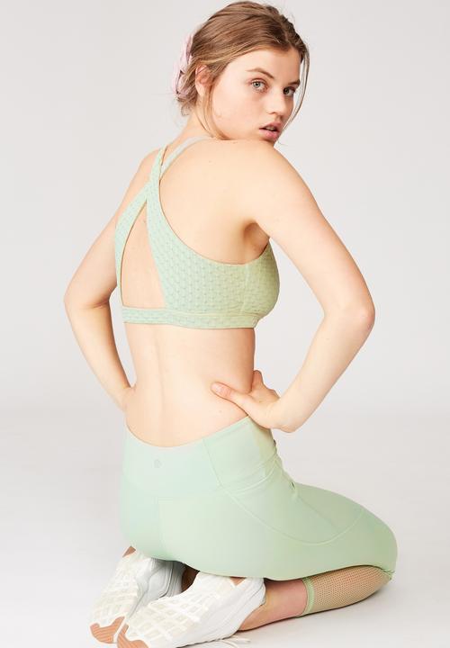 Cotton On - Workout cut out crop - mint