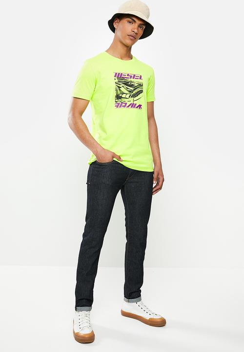 Diesel  - T-diegos-k33 t-shirt - yellow