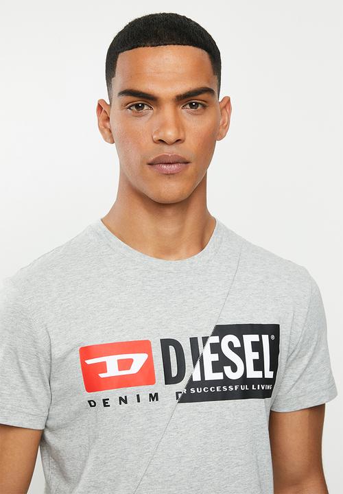 Diesel  - T-diego-cuty T-shirt - grey