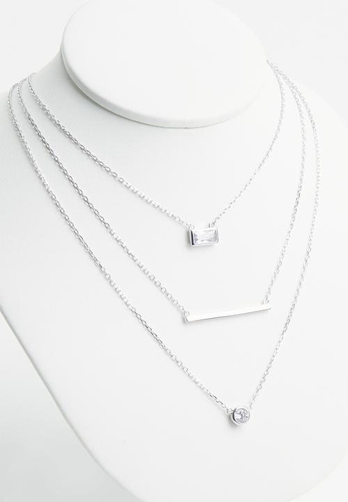 Superbalist - Sterling silver layered necklace - silver 