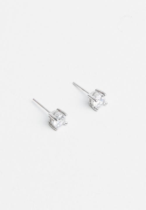 Superbalist - Sterling silver heart necklace and stud set - silver 