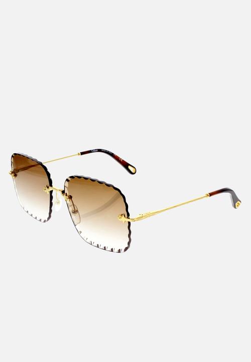 Chloe - Chloe sunglasses  - gold gradient brown