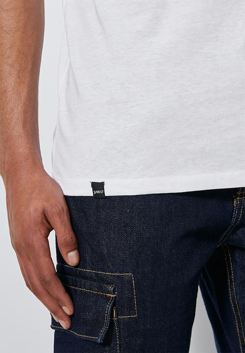 Superbalist - Dylan crew neck pocket tee - white
