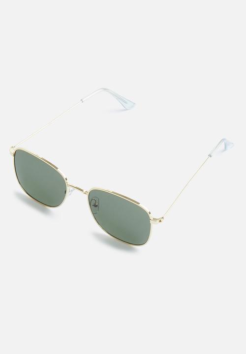 Superbalist - Kio square sunglasses - gold & green