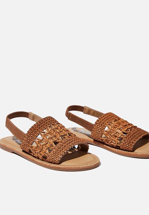 Cotton On - Woven artisian sandal - tan
