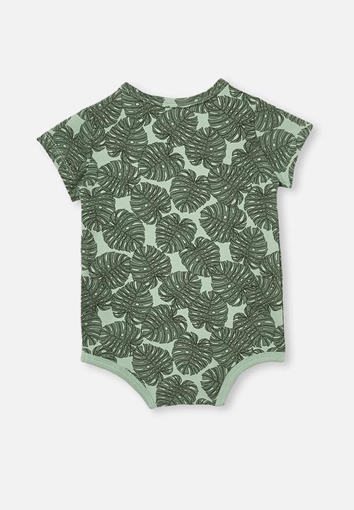Cotton On - The short sleeve bubbysuit - green