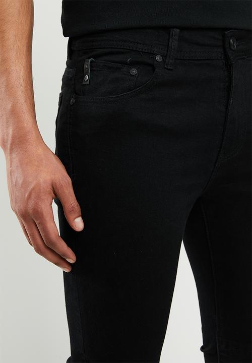 S.P.C.C - High octave fashion trench jeans - black
