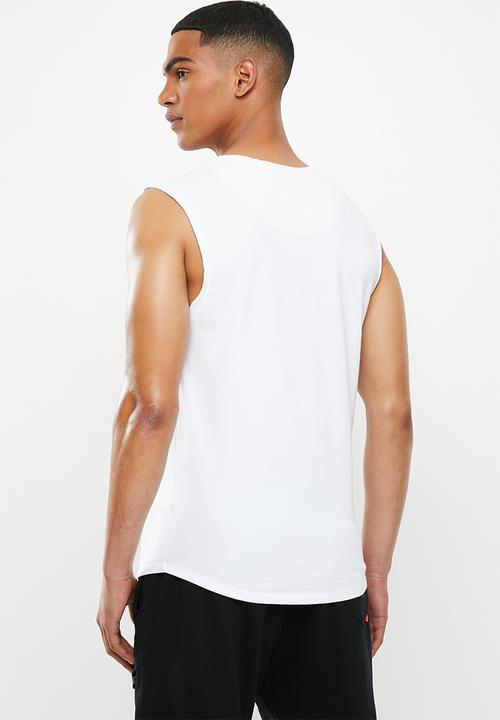 S.P.C.C - Shearer fashion scooped hem sleeveless T-shirt - white