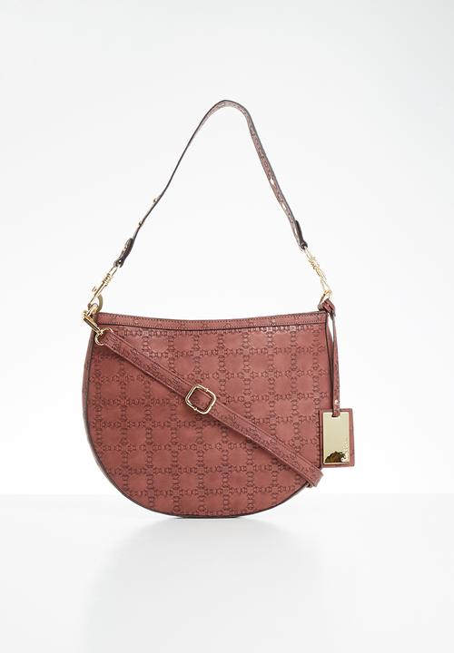 Pierre Cardin - Gianna half moon cross body - dark dusty pink