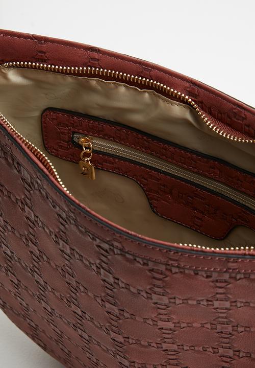 Pierre Cardin - Gianna half moon cross body - dark dusty pink