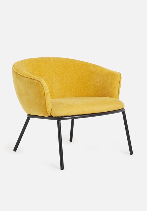 Sixth Floor - Duke lounge chair - mustard