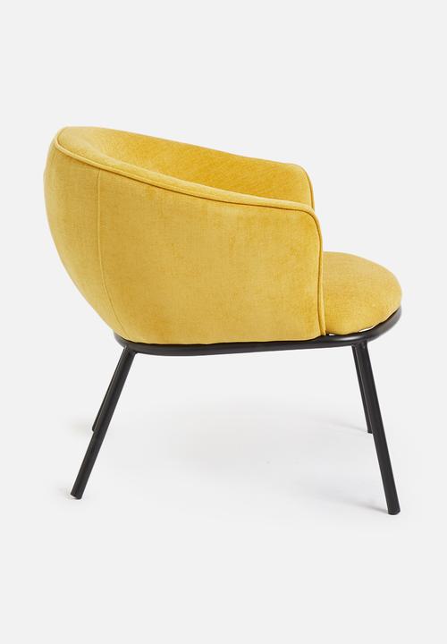 Sixth Floor - Duke lounge chair - mustard
