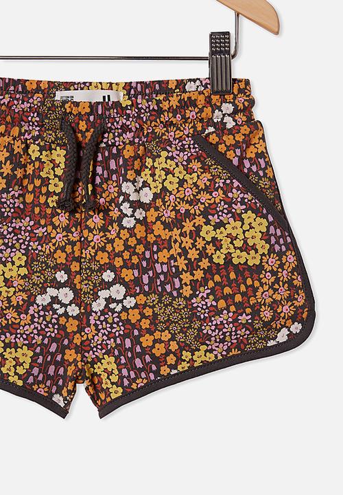 Cotton On - Nina knit short - phantom/floral fields