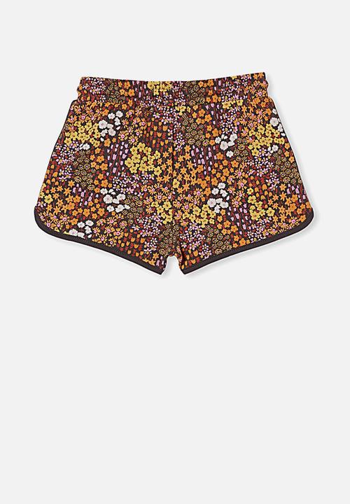 Cotton On - Nina knit short - phantom/floral fields