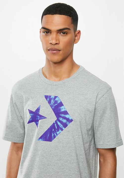 Converse - Converse tie-dye star chevron tee - grey