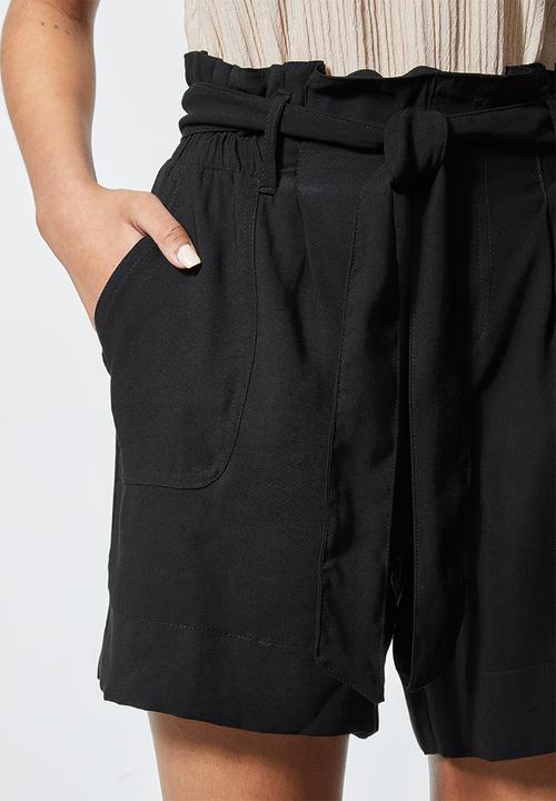 Superbalist - Paperbag shorts - black