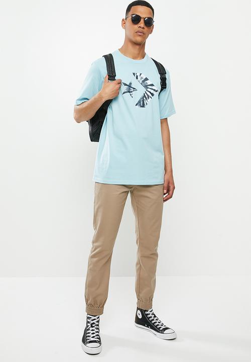 Converse - Converse tie-dye star chevron tee - teal