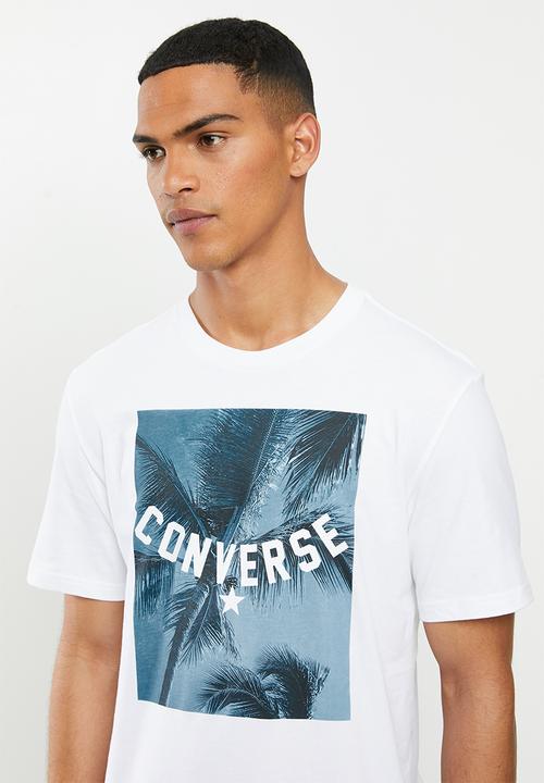 Converse - Converse palm tree photo tee - white