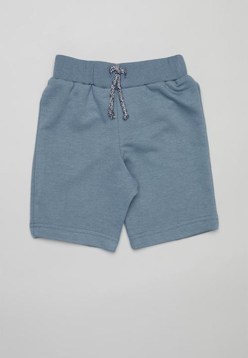 Pop Candy - 2 Pack fleece shorts - blue & white 