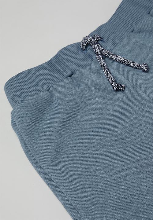 Pop Candy - 2 Pack fleece shorts - blue & white 