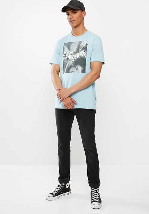 Converse - Converse palm tree photo tee - blue