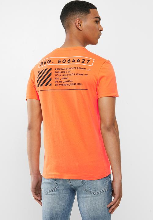 Superdry. - Stacked kanji tee - orange