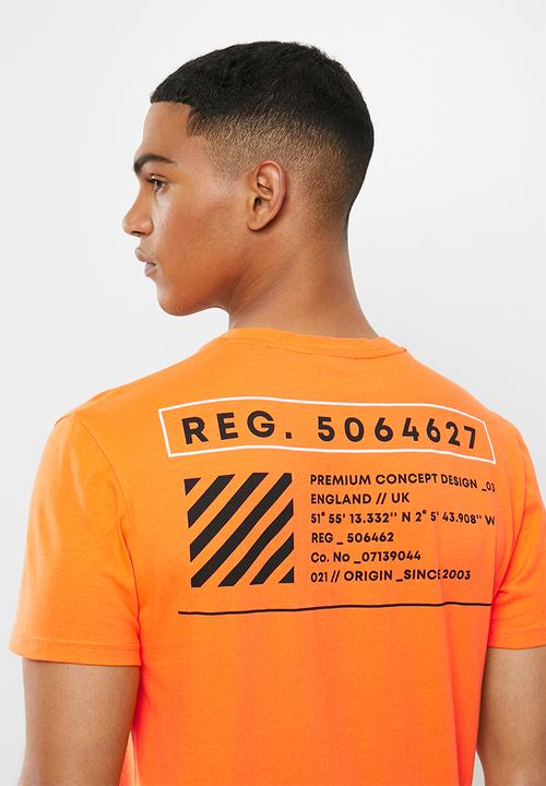 Superdry. - Stacked kanji tee - orange